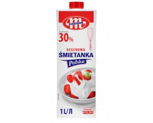 Сливки животные 30% «SMIETANKA» 1 Л
