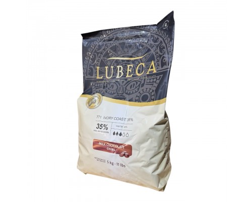 Шоколад молочный Ivory Coast, ™Lubeca 35%