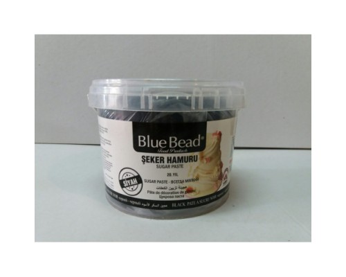 Мастика кондитерская Blue Bead черная, 1 кг