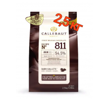 Темный шоколад Callebaut Select №811 54,5%, 2,5 кг