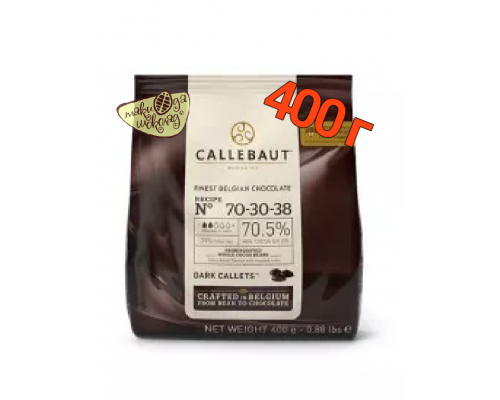 Темный шоколад Callebaut №70-30-38, 400 г
