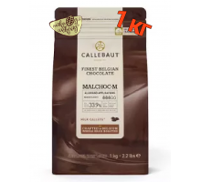Молочный шоколад 34,1% без сахара с мальтитолом в калетах, 1 кг