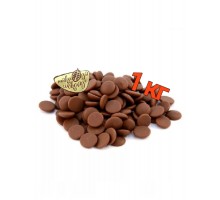  Шоколад молочный 30% Schokinag (Германия) кондитерский в дропсах, 1 кг
