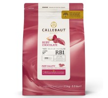 Шоколад рубиновый Callebaut Ruby RB1 2,5 кг