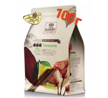 Тёмный шоколад Cacao Barry TANZANIE 75%, 100г