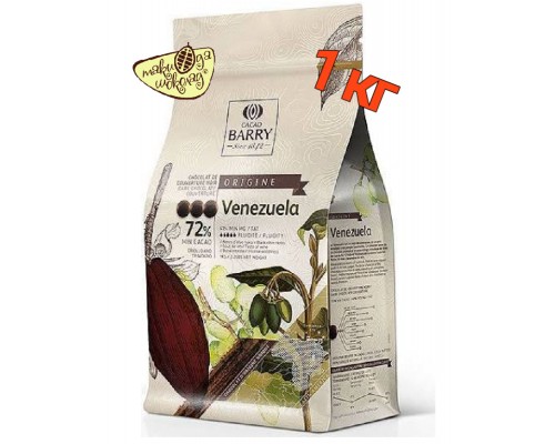 Темный шоколад Сacao Barry Venezuela 72% ,1 кг