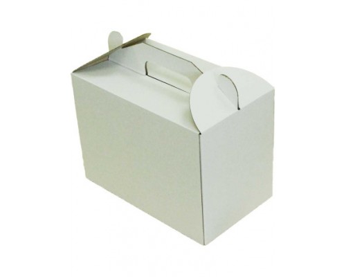Коробка (245 Х 145 Х 175), Белая, Для торта