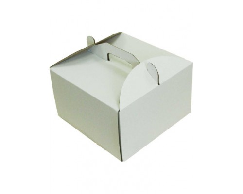 Коробка (250 Х 250 Х 150), Белая, Для торта