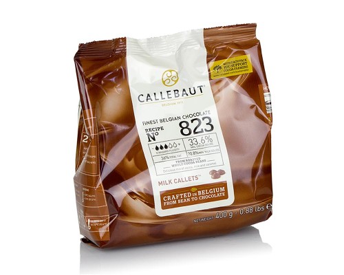 Молочний шоколад Select 33,6% Callebaut 823 упаковка 400 г