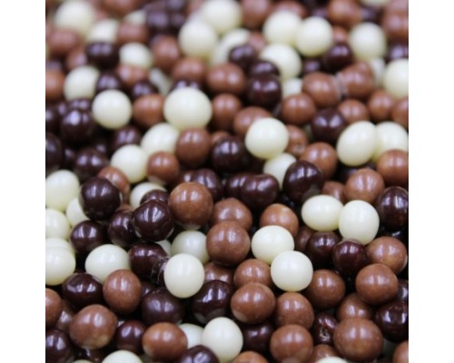 Мікс хрумкі кульки в шоколаді 5-7мм 1 кг