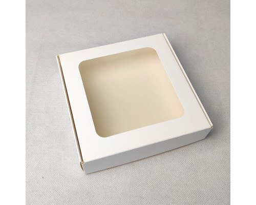 Коробка для макаронс біла (150 Х 150 Х 50)