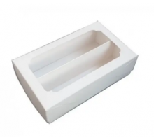 Біла коробка для макаронс (120 Х 200 Х 60)