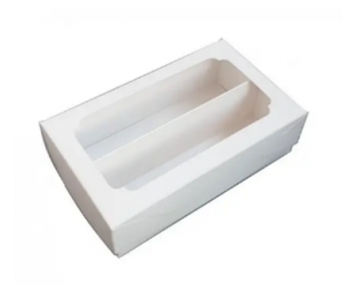 Белая коробка для макаронс (120 Х 200 Х 60)