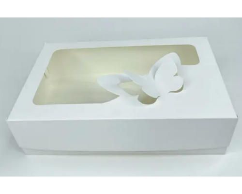 Коробка білий метелик (230 Х 150 Х 60)