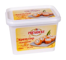 Крем-сир ТМ "President" 24% 1 кг