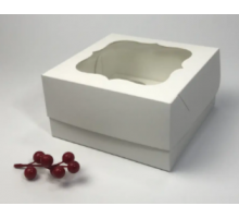 Коробка молочна для 4 капкейків (170 Х 170 Х 90)