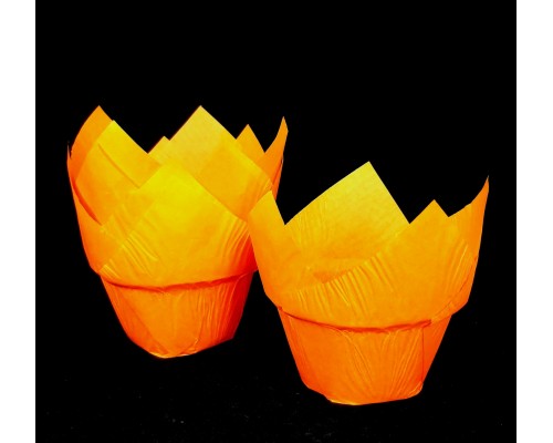 Формы тюльпаны с борт 150/150 оранжевые 180 шт