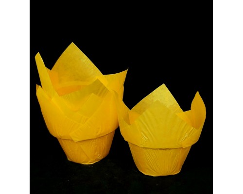 Форми тюльпани із борт 150/150 жовті 12 шт