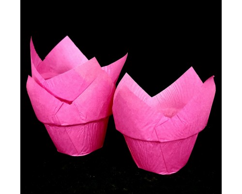 Формы тюльпаны с борт 150/150 розовые 12 шт.