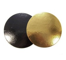 Підкладка кругла золота/чорна D36 см, h-3мм