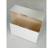 Коробка біла для 2-х капкейків (170 Х 85 Х 90)
