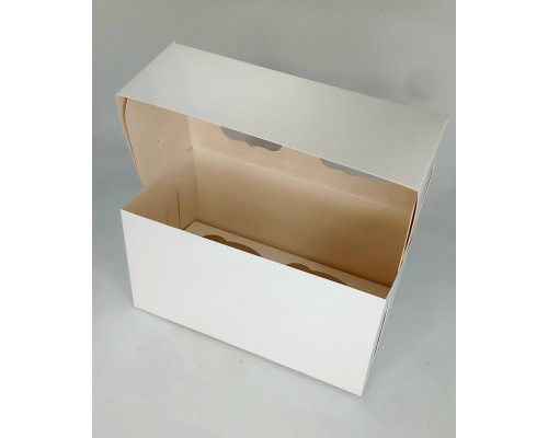 Коробка біла для 2-х капкейків (170 Х 85 Х 90)