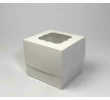 Коробка біла для 1 капкейка (100*100*90)