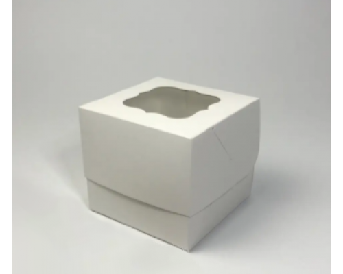 Коробка біла для 1 капкейка (100*100*90)