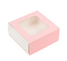 Коробка розовая (120*120*30)