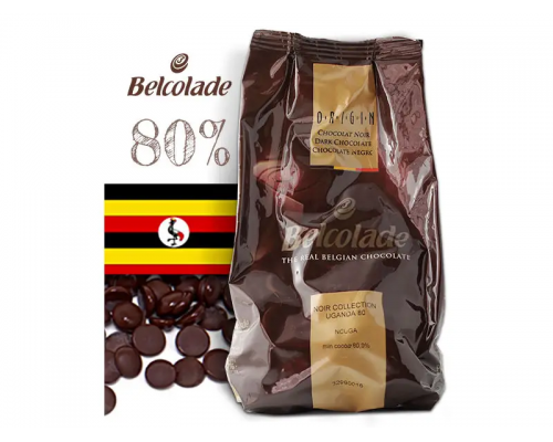 Чорний шоколад Belcolade Uganda cacao-trace 80%