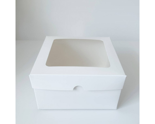 Коробка для бенто белая 160х160х90 мм