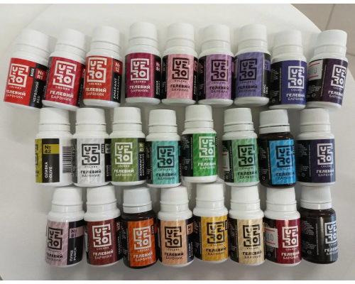 Гелевый краситель YERO COLORS в ассортименте, 20г