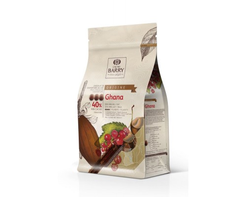 Молочный шоколад Cacao Barry Ghana, 1 кг Молочный шоколад Cacao Barry Ghana, 1 кг