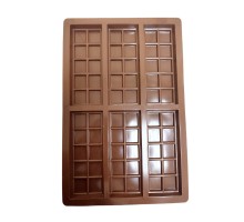 Форма силіконова Плитки шоколаду 6 шт , 11*4.5 *0.8 см