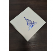 Коробка "Ялинка" зі срібним тисненням, 200*200*50