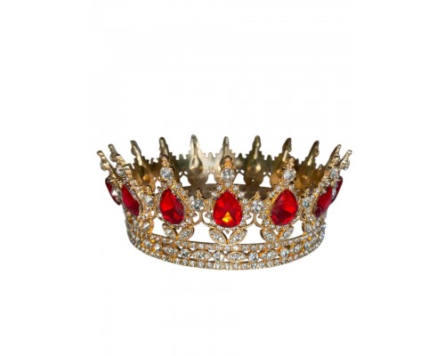 Корона для торта, 12 см червона