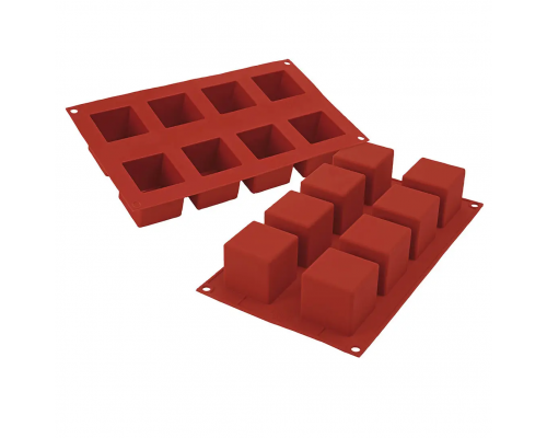 Силіконова форма "Куб" р-р 5*5*5 см 8 осередків