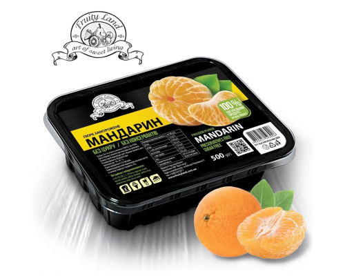 Замороженное пюре мандарина FRUITY LAND 500 г