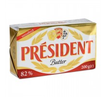  Масло кисловершкове President 82%, 200 г