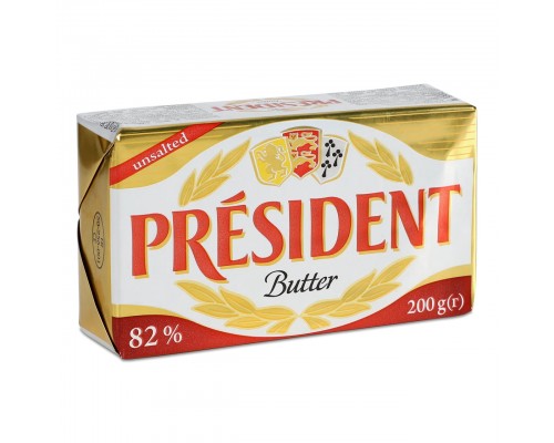 Масло кисловершкове President 82%, 200 г