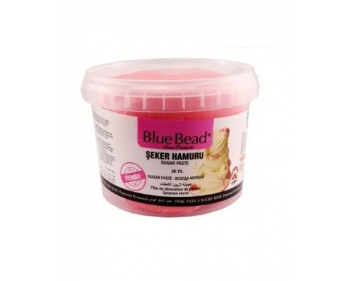 Мастика кондитерская розовая Blue Bead 1кг