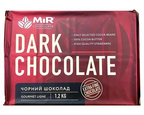 Шоколад чорний Мир плитка 1,2 кг Шоколад чорний Мир плитка 1,2 кг