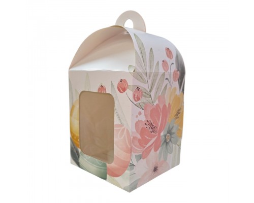 Коробка для Паски з принтом 120*120*150 мм